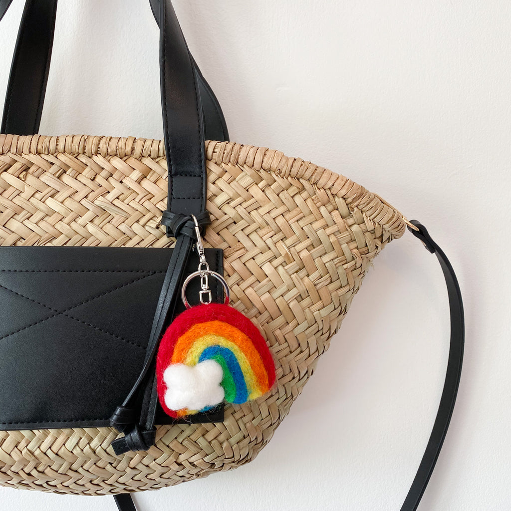 Rainbow Keyring Bag Charm