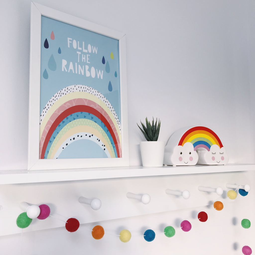 Follow The Rainbow A4 Print By Mini Learners - stoneandcoshop