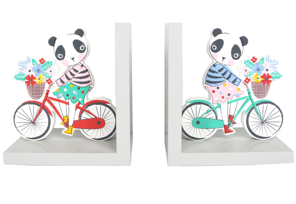 Vintage Polka Dot Panda Bookends From Gisela And Graham - stoneandcoshop