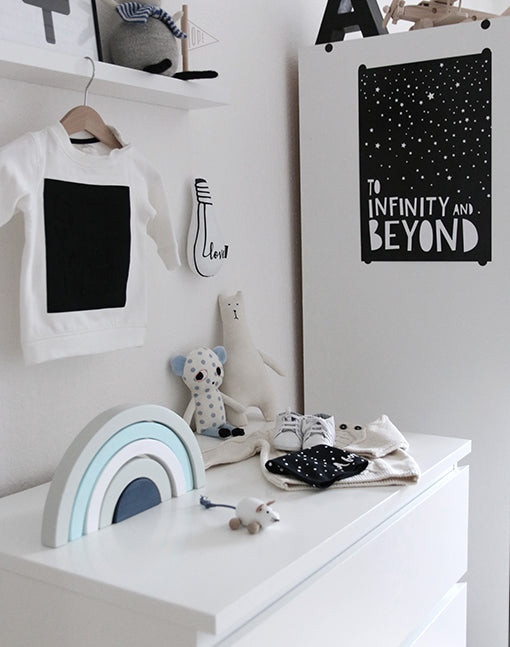To Infinity And Beyond A4 Print By Mini Learners - stoneandcoshop
